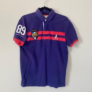 University of Oxford x Bean Pole Purple Rugby Polo Medium